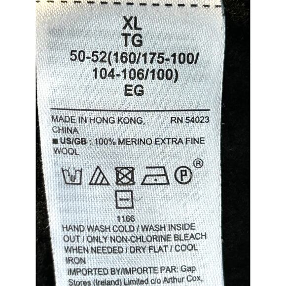 Banana Republic Crewneck Sweater Cable Knit Extra Fine Merino Wool Size XL - Picture 6 of 6